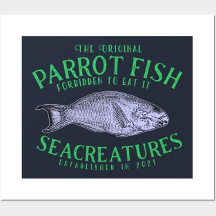 Parrot Fish Posters and Art